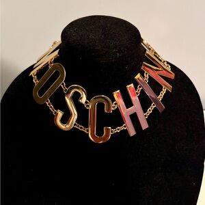 Moschino x H&M Bold Gold and Black Statement Choker